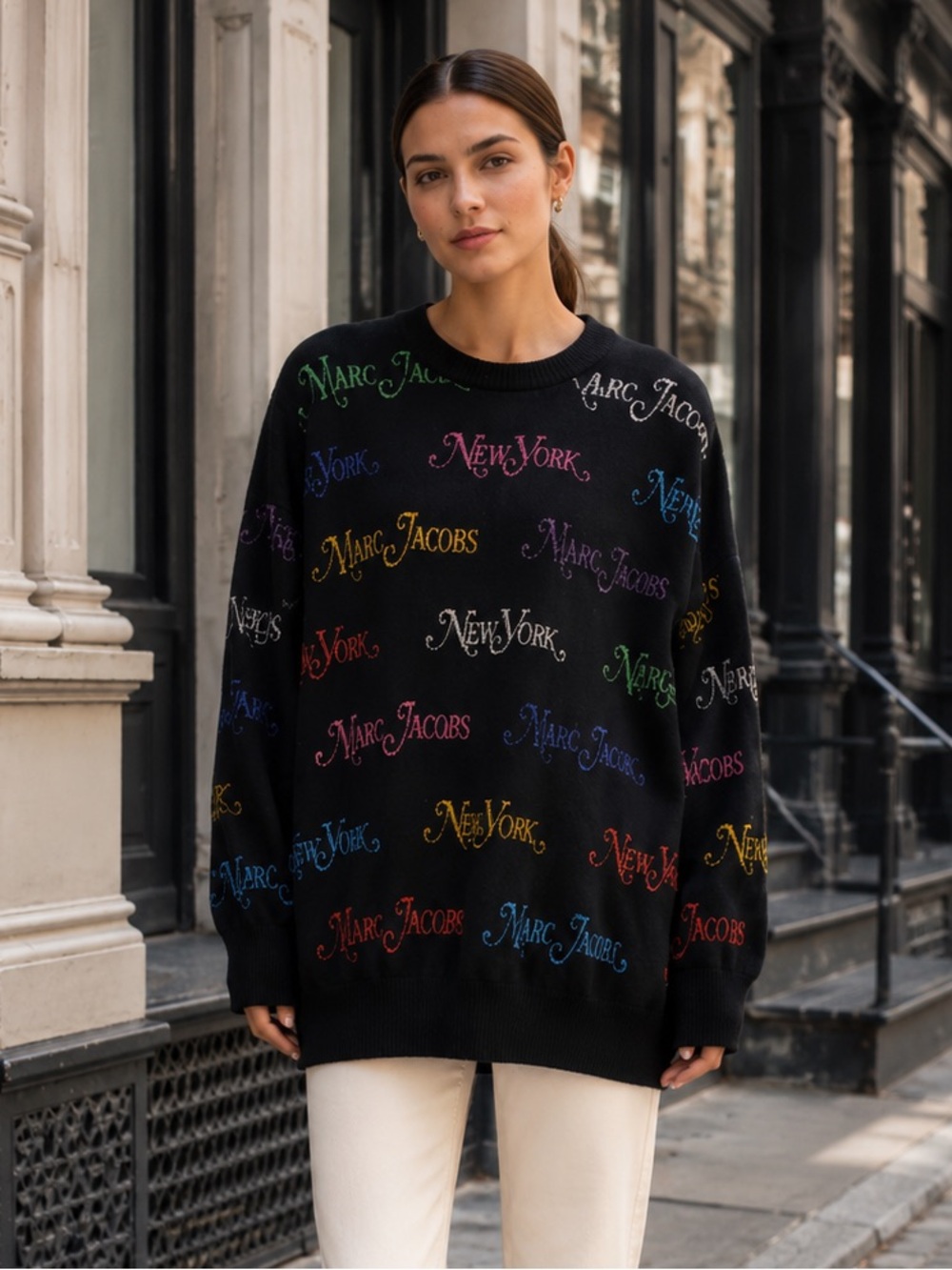 Marc Jacobs x New York Magazine Merino Wool Metallic Sweater XS